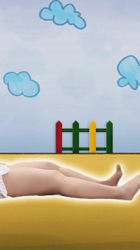 Miss Squid Exercises in White Lingerie