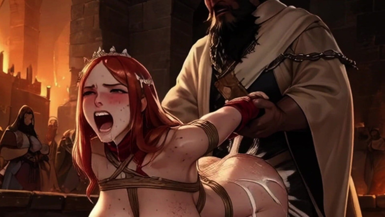 Spicy Toons: Mighty North African Warriors Inseminate European Maidens
