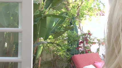 Lesbian Desire: Blonde babe Alana Evans comforts her neighbor