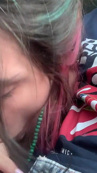 Naughty Tattooed Dreadhot Deep Blowjob. Intense Facefuck