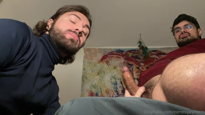 Nenesgaymers: Смокчу великий товстий член мого друга, змушуючи його кінчити