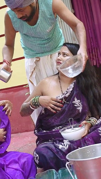 Desi Indian Milk Man Fucks Three Bhabhi Ji After Seeing Their Huge Milky Boobs