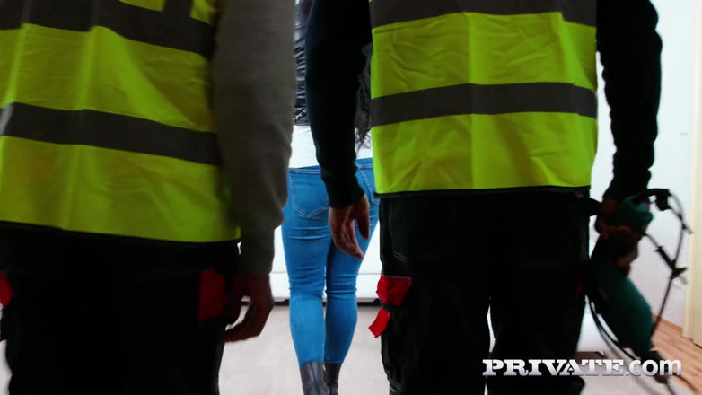 PrivateBlack: Dafne Klyde enjoys extreme sex with two well-armed black studs