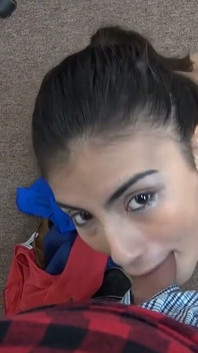 Latina-teen bläst, falsches casting