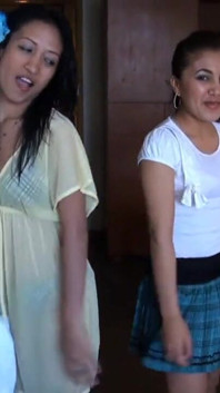 Two Filipino Asian amateurs take turns on big dick