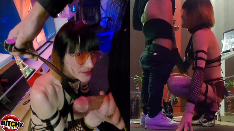 VaneSsa BiTCHx: Seksualna niewolnica, uległa przed pięknym kutasem w facefucking na walentynki,...