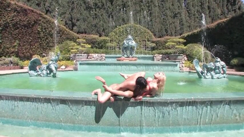 Lesbian Stories: Girls licking their wet pussies outside