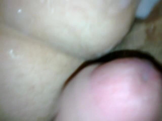 Sekretny666: Pancutan mani pada pantyhose koyak dan pantat berbulu