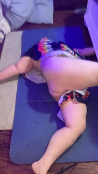 BBW Does Peek a Boo Yoga