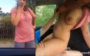 Full porn collection: Turca madura follando en el coche por dos chicos alemanes
