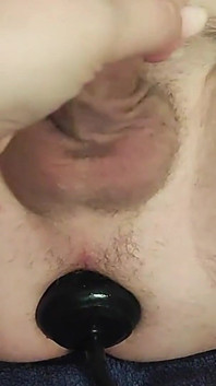 Orgasm and Inflatable Anal Dilator for My Naughty Husband