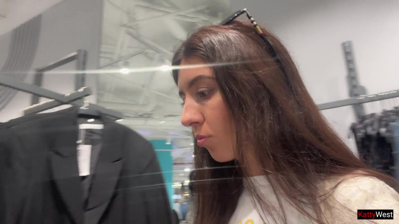 Katty West: Katty West Naughty in Locker Room, Touching and Peeing in...