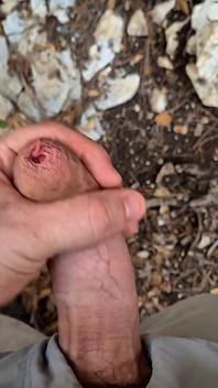 Phimosis Stepdaddy Public. Stroking Slow, Precum Everywhere