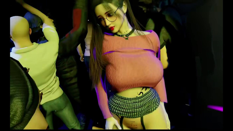 Soiyu Hentai: Žádostivá studentka chce šukat v klubu Nigh - 3D animace