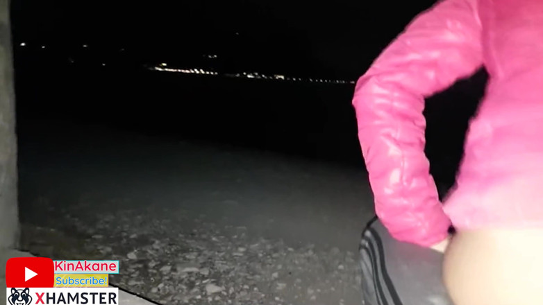 Kin Akane: Sex on the beach with a stranger girl, she hook...