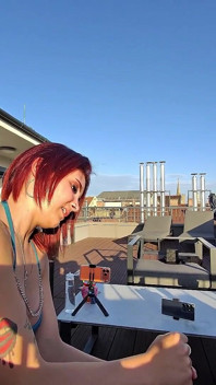 Incredibly Hot and Intense Open Air Sloppy Handjob with Oil and Balls Massage From a Real Amateur College Girl with Lots of Cum