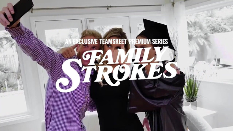 Family Strokes: Horny stepsister Mila Jade lets stepbro rub her pink twat