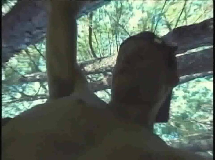 Gaybareback: Ebony sex party in the cruising forest