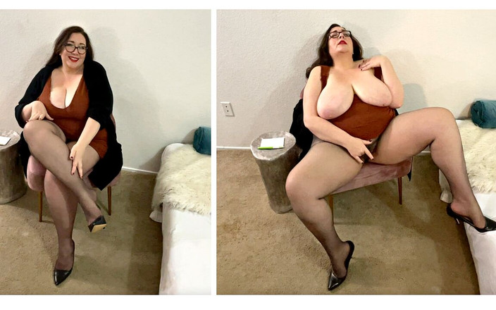 cutejayne: पेंटीहोज थेरेपी उसका वीर्य देखती है