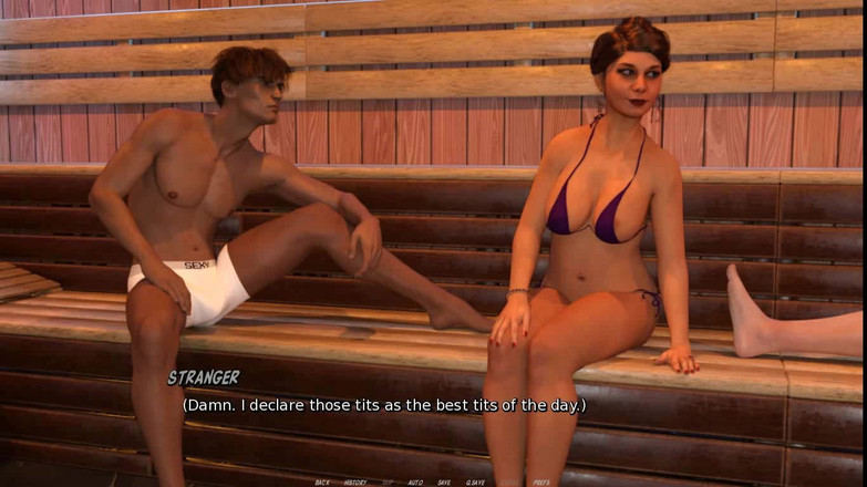 Dirty GamesXxX: Hotwife Ashley：放荡的家庭主妇和两个男人在桑拿第 33 集