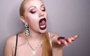 Goddess Misha Goldy: Giantess swallowing her shrinking slaves in front of the eyes...