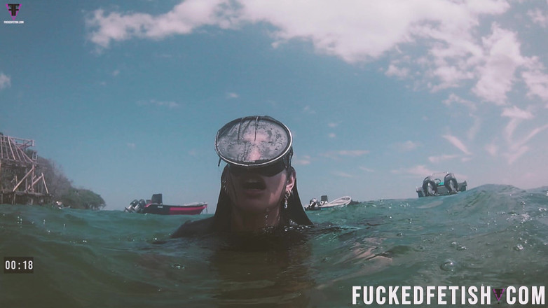 Fucked fetish: Aletas de mergulho grátis sob o mar aberto , sexy deusa...