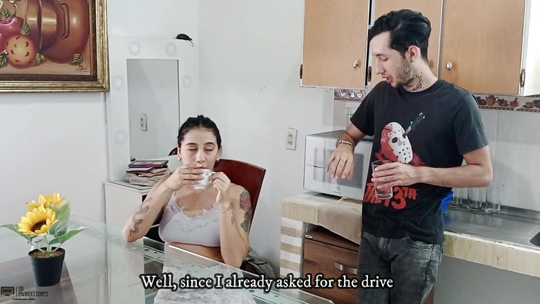 Vayolet: Orální sex s mým nadrženým nevlastním bratrem - Porno ve španělštině