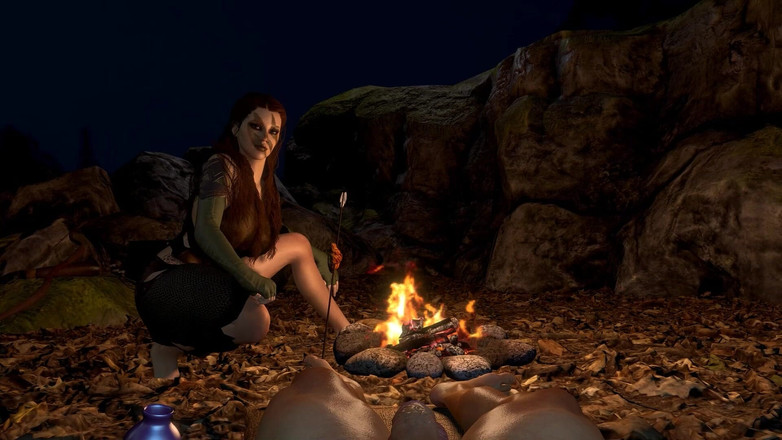 Wraith ward: Weerwolfmeisje berijdt pik bovenop - Skyrim Hentai parodie