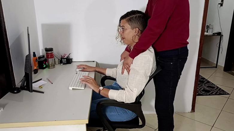 Gabi SweetCouplesStories: Meeting the Boss on the First Day of Work.