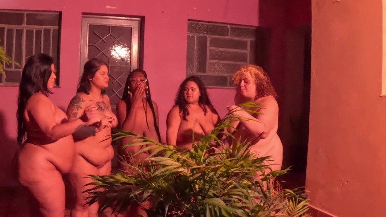 Angel Big B: Bts - Smoking Naked with My Friends and Talking