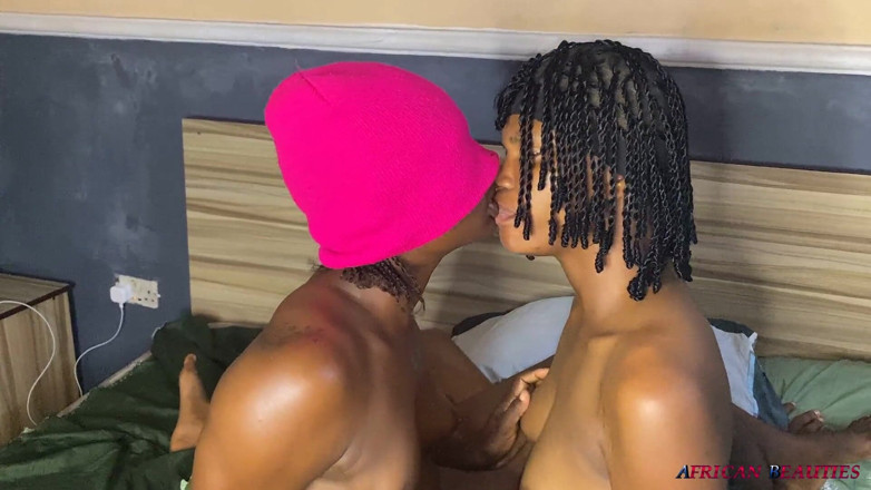 African Beauties: African Lezzies Scissoring and Strap-on Fuck