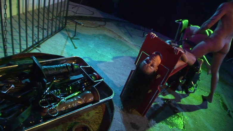 The Hunter Collection: 檻の中の痴女ブルネットがダブル浸透で犯される