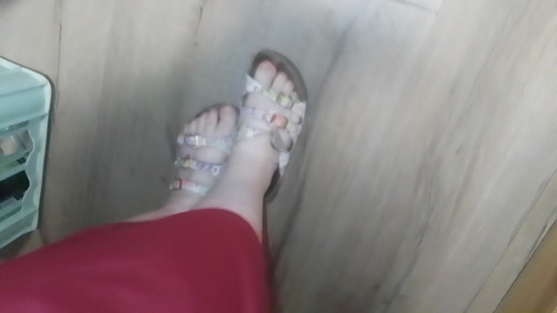 tammara big: Kasut Birkenstock usang