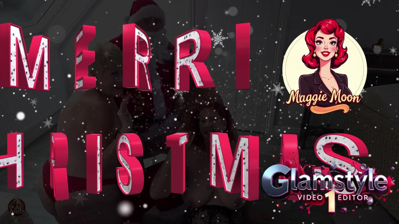 Maggie Moon: Santa Makes It Snow on 3 Naughty Girls