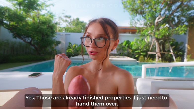 Lily Cute: Horny Real Estate Agent Fucks Client in Unfinished Villa