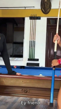 Sayafit and Anissa Miller Play with Pool Balls and the Cue Between Their Big Buttocks - Brian Evansx