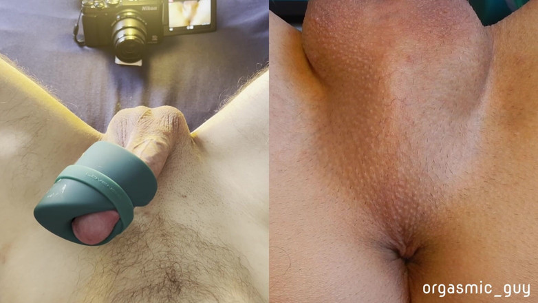 orgasmic_guy: My Favorite Toy Gives Me an Intense Orgasm - Split View...