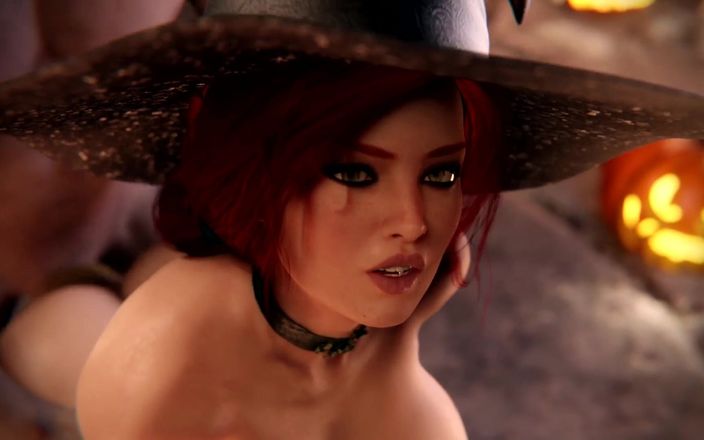 Velvixian 3D: Triss Merigold Is a Thick Busty Witch