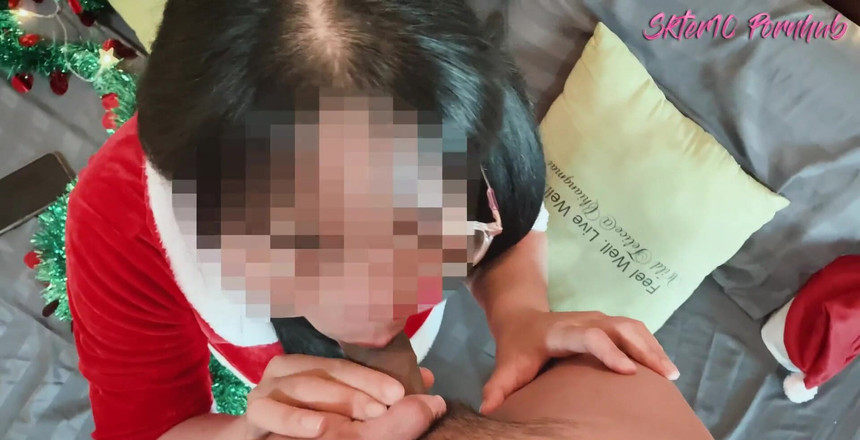 18_honey: 圣诞快乐太太圣诞老人口交