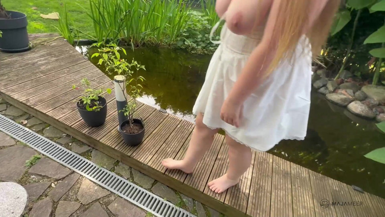 Maja Meer: A Horny Blowjob at the Pond Ends with Anal Sex...