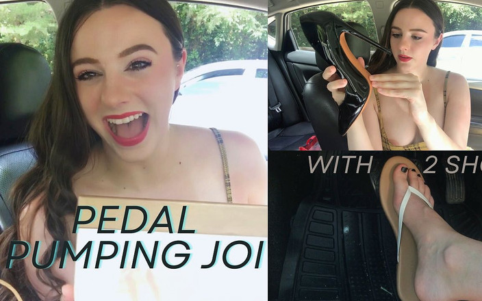 MiaNyx: Dziewczyna pompuje pedały gazu i hamulca w parku