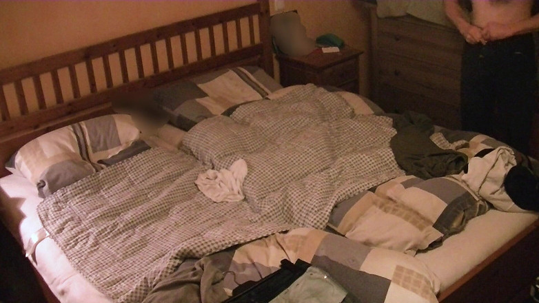 Mark Hannes: Łóżko majtki (z 52-letniej macochy) Masturbacja garbu