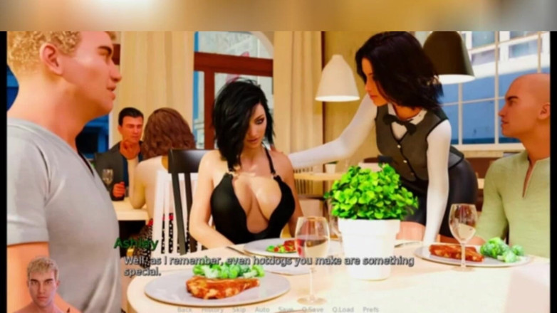 3DXXXTEEN2 Cartoon: Anna saves her juiciest steak for Ashley. 3D porn cartoon sex