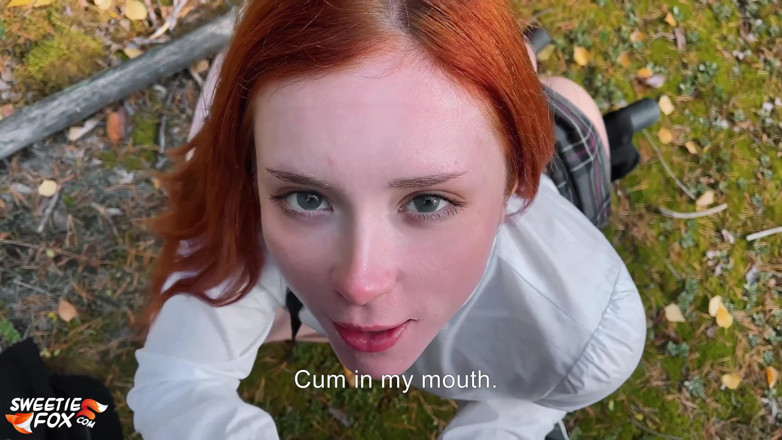 Sweetie Fox: Redhead student sucked and fucked with classmate to keep warm...