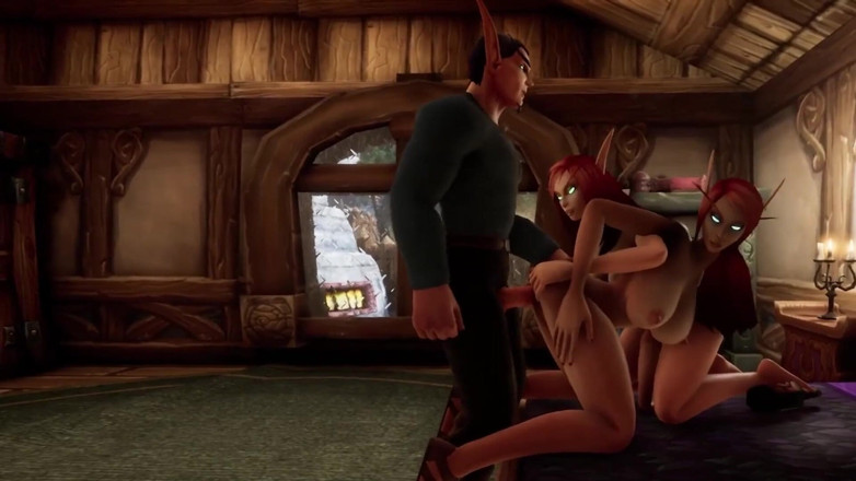 Wraith ward: A night with an stepmother &amp; stepdaughter : Warcraft parody