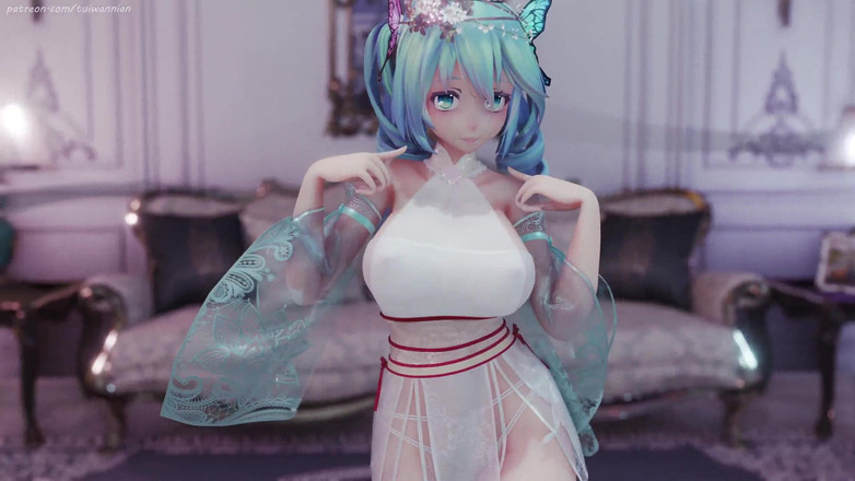 MikuMotion: Hatsune (g)i-dle - Queencard Ratu Seragam Erotis Striptis Payudara Kolosal Bergetar