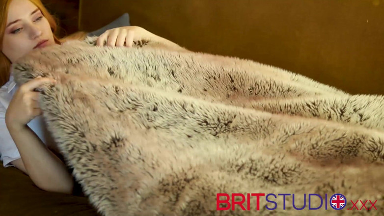 Brit Studio: Victoria Greene's debut scene, the dildo in the woods