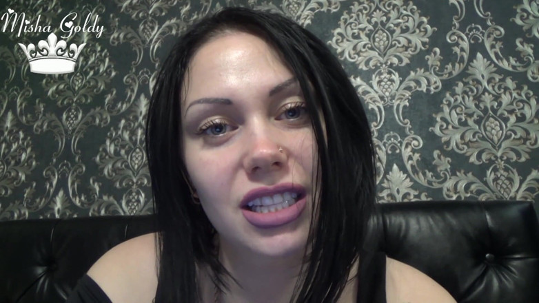 Goddess Misha Goldy: Biggest asshole but the smallest cock