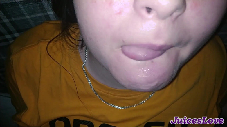 BigSexShow: Swallow mouthful of cum and close-up blowjob