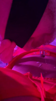 Red Latex Ignore Cum Cleanup with Latina Mianins